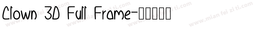 Clown 3D Full Frame字体转换